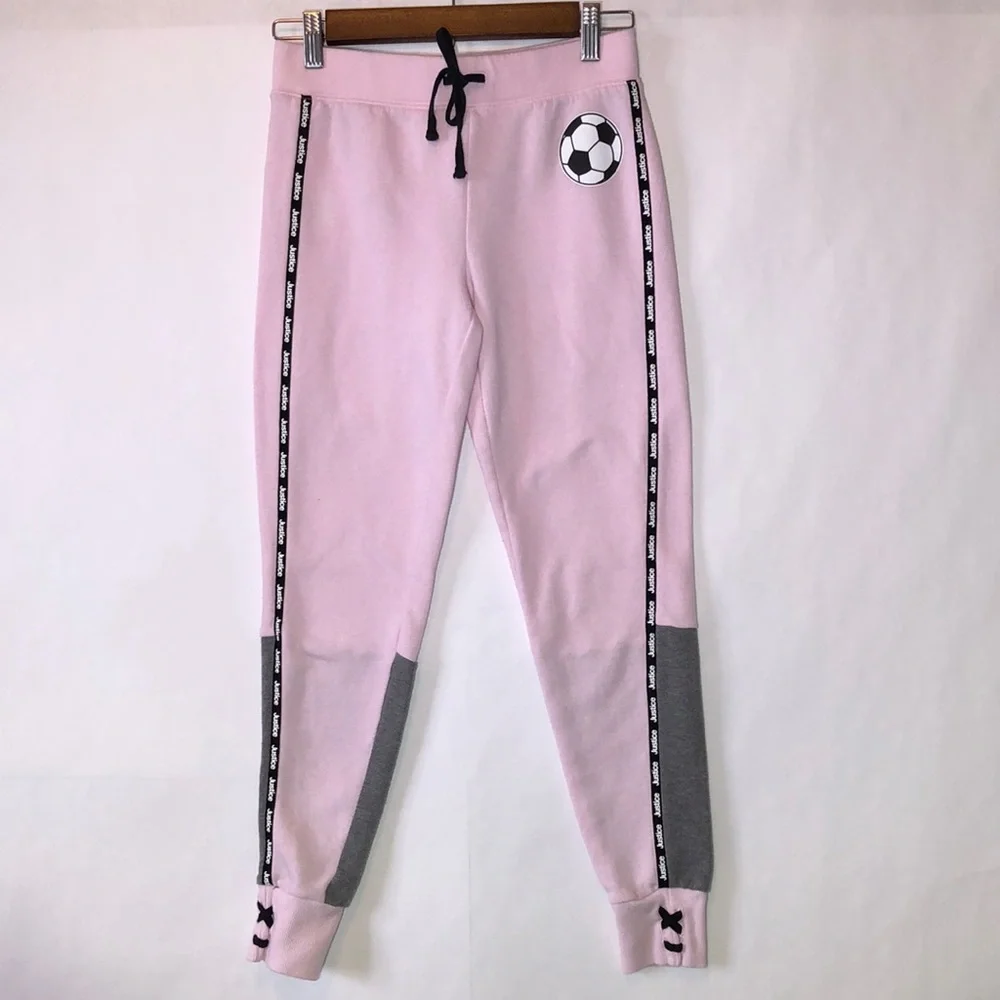 Justice active soccer joggers Girls sz 12
